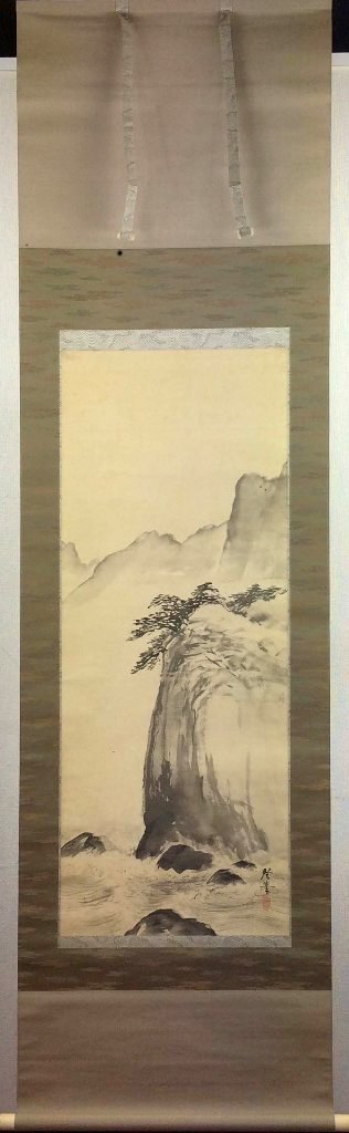 楽天市場】川端玉章 「水墨山水」 掛軸 : 小野画廊