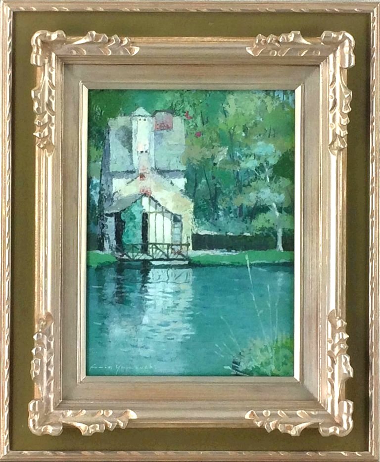 三森桂「白樺湖」F6号 油彩 楽天市場】三森 桂 「山村風景」 油彩4号 : 小野画廊