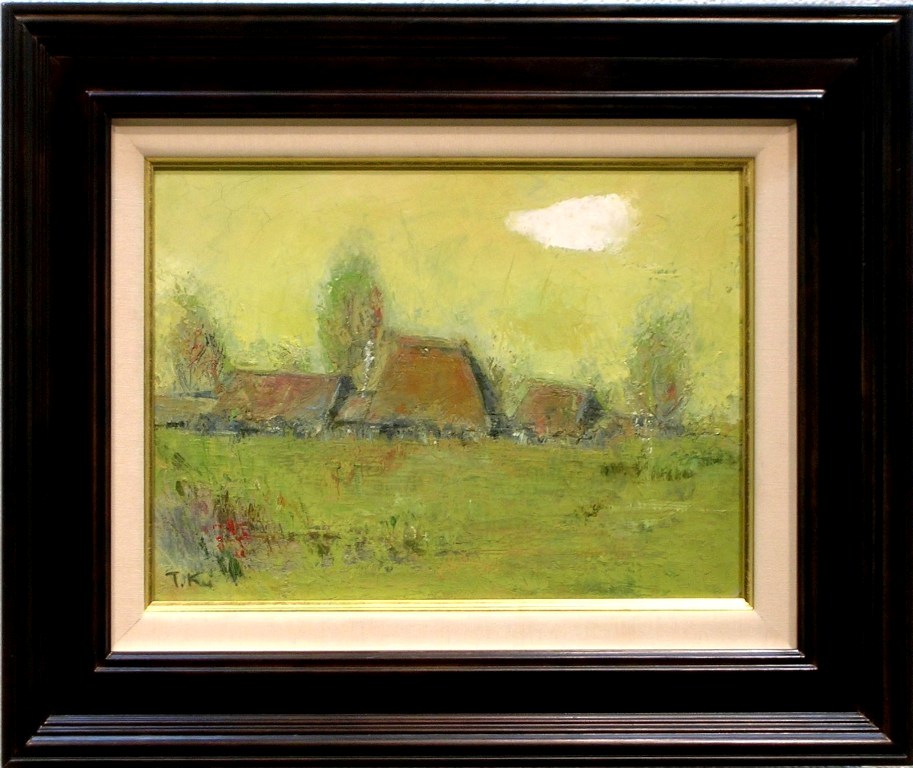【真作】絵画　木下正人　油彩4号　高原　風景画　自然の美しさ　V180 楽天市場】木下龍之介 「桜島」 油彩4号 : 小野画廊