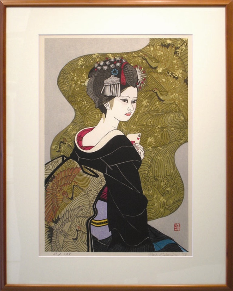 井堂雅夫 「朧夜」 楽天市場】井堂雅夫 「朧夜」 木版 : 小野画廊
