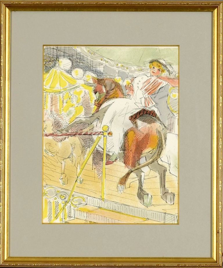 ジャック・ヴィヨン　「メリーゴーランド」　リトグラフ｜小野画廊