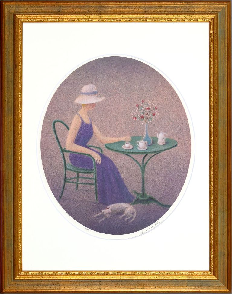 楽天市場】中村清治 「帽子の婦人」 リトグラフ : 小野画廊