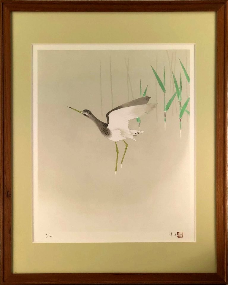 上村淳之 【瑠璃鶲（冬）】 リトグラフ 楽天市場】上村淳之 瑠璃鶲(冬) リトグラフ : ギャラリーダッド