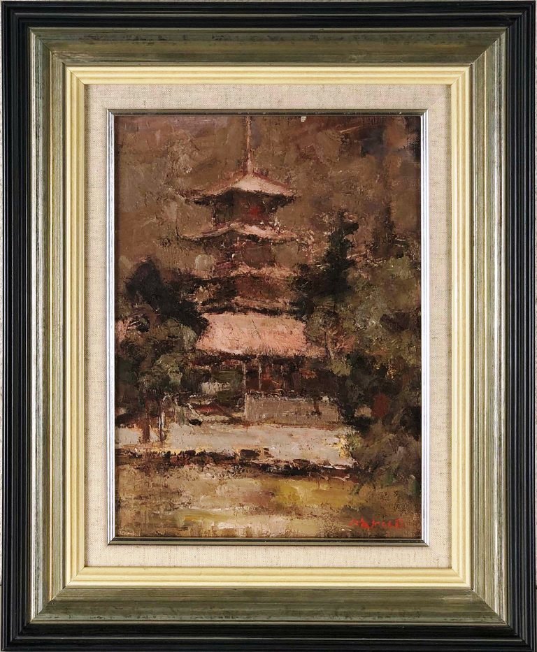 三森桂「白樺湖」F6号 油彩 楽天市場】三森 桂 「山村風景」 油彩4号 : 小野画廊