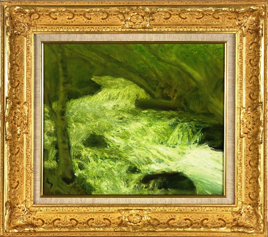 油彩 新井康須雄 光風会員・風景画・画家 C 油彩 新井康須雄 光風会員・風景画・画家 C