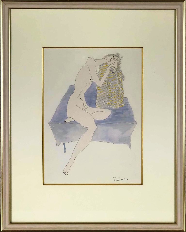 豊島シズ枝 「裸婦」 水彩|小野画廊