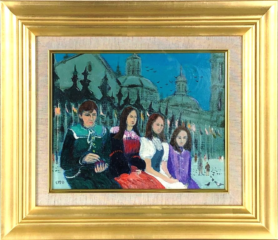 楽天市場】宮本佳則 「衣を織る女」 油彩4号 : 小野画廊