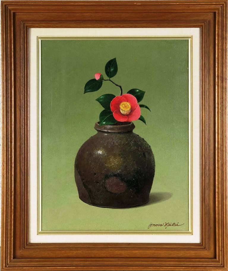 小阪正次 花瓶と花 F4 絵画と画集本 楽天市場】早坂 信 「花と三彩壺」 日本画4号 : 小野画廊