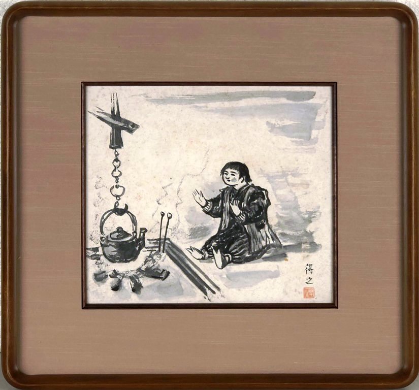 楽天市場】佐藤継雄 「紅白椿」 墨彩 : 小野画廊