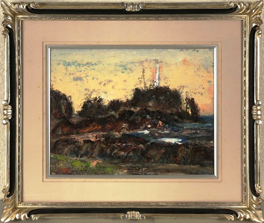 【完売】  楽天市場】宮腰隆一 「鳥海山秋景」 油彩6号 : 小野画廊 絵画