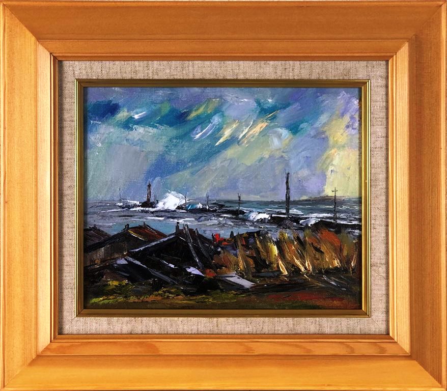 楽天市場】清水錬徳 「岬」 油彩3号 : 小野画廊