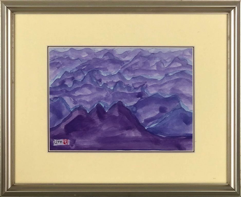 楽天市場】渡辺俊明 「富士山は〜」 水彩 : 小野画廊