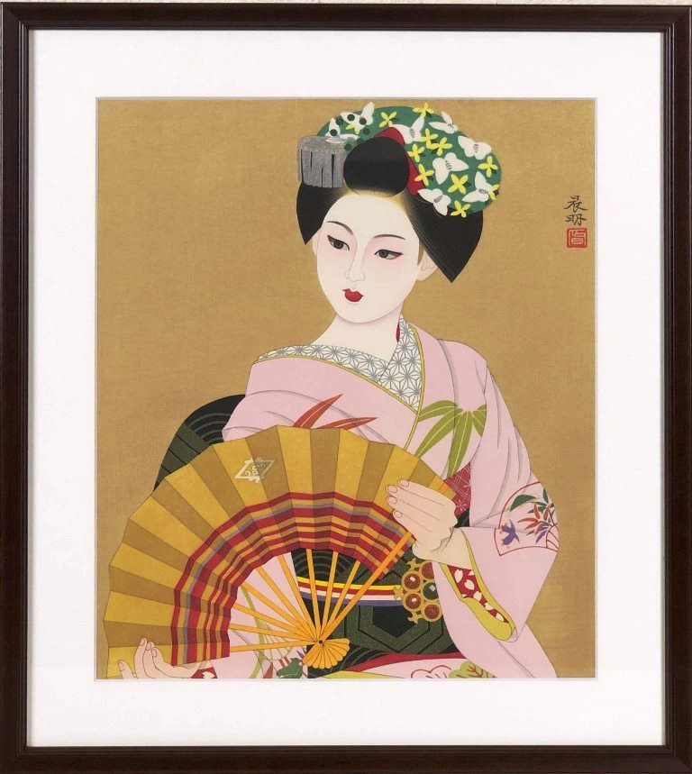 楽天市場】絵画 工藤甲人 日本画 『牡丹遊蝶』 花 虫 明るい