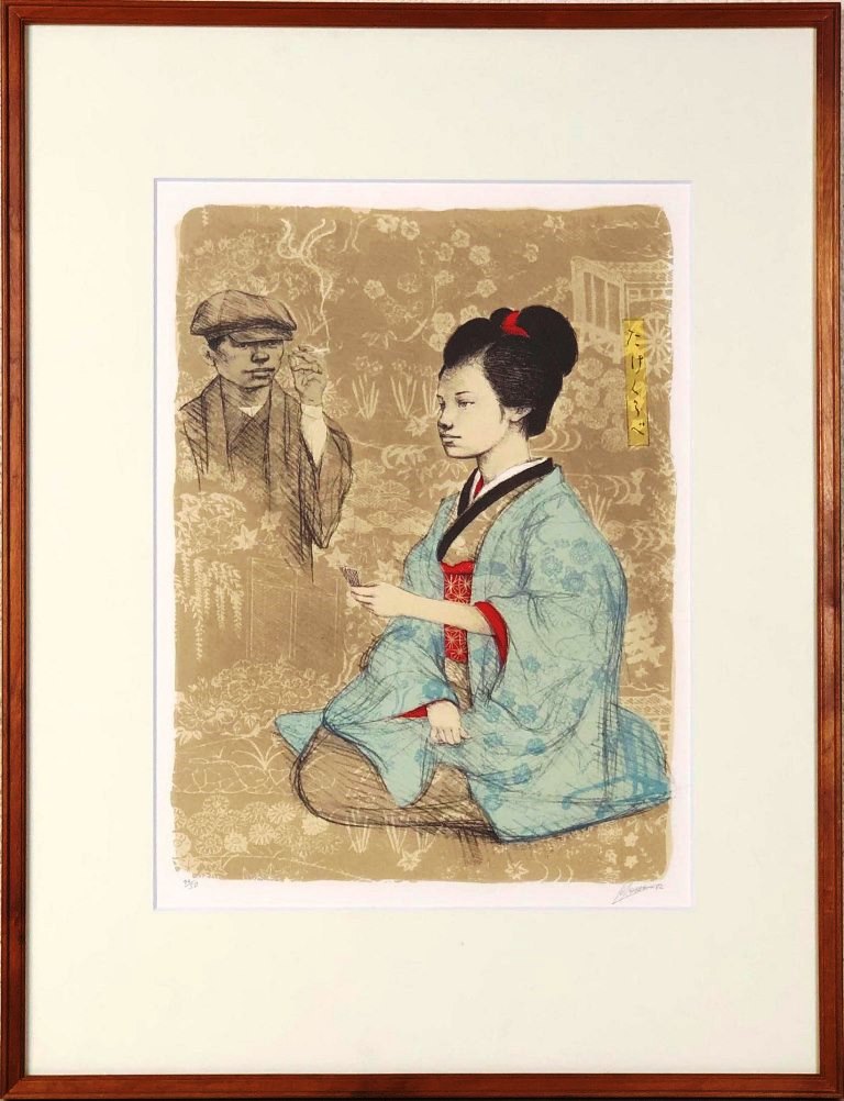 【専用ページ】絵画　森田曠平　桔梗おとめ 古径洞画廊