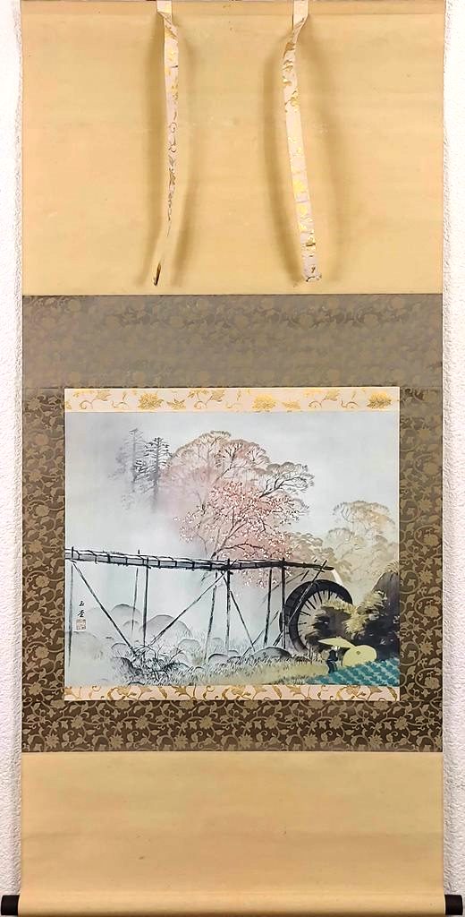川合玉堂、紅葉飛瀑、超希少額装用画版、新品額装付 川合玉堂、紅葉飛瀑、超希少額装用画版、新品額装付