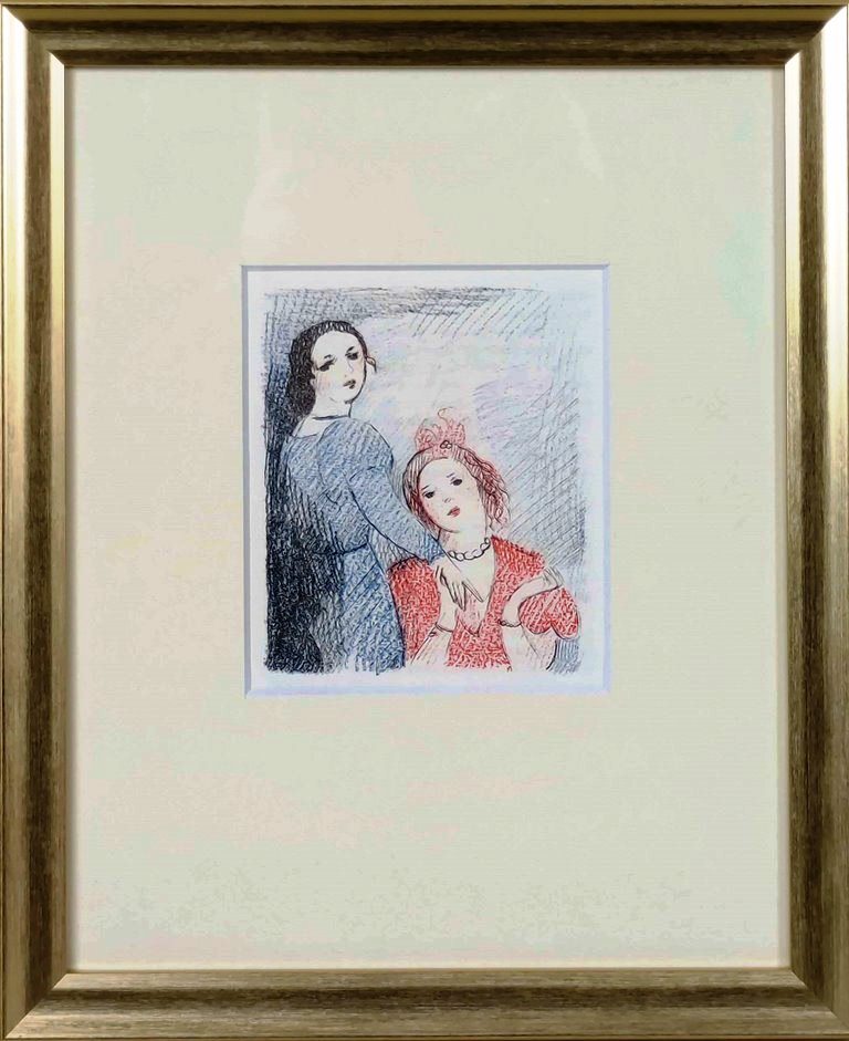 楽天市場】有名 画家 ローランサン 「 バラの女 」 J1-175 マリー