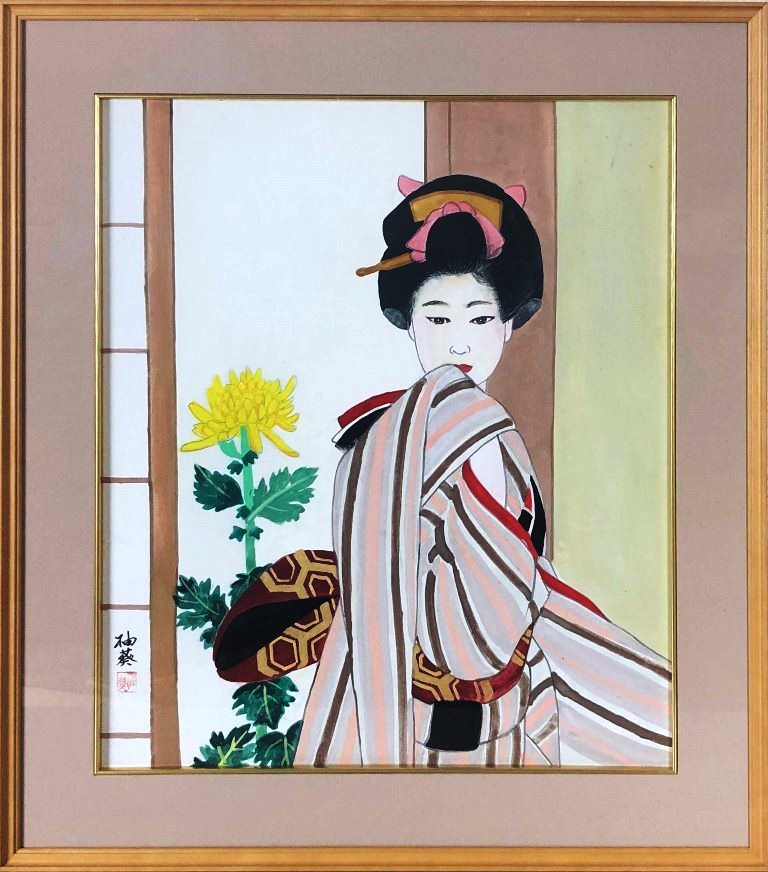 楽天市場】小野 定 「百合」 日本画10号 : 小野画廊