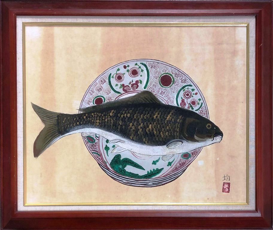 川村憲邦『鶉』日本画【真作保証】 絵画 川村憲邦 『鶉』 日本画 - 北海道画廊