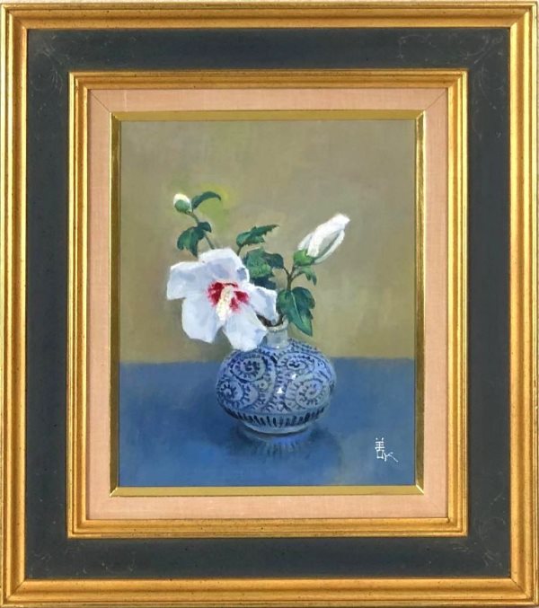 楽天市場】小館善四郎 「油壺紅白椿」 油彩4号 : 小野画廊
