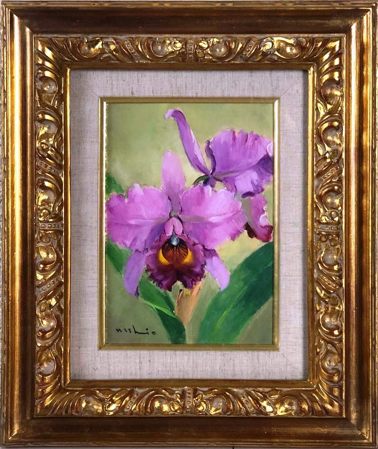 【真作】絵画　西尾善積　油彩SM　チュリッヒ湖畔　カラフルな家並み　X106 楽天市場】西尾善積 「ばら」 油彩3号 : 小野画廊