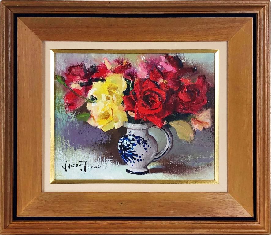 寺井重三　「薔薇」　油彩3号｜小野画廊 45,000円