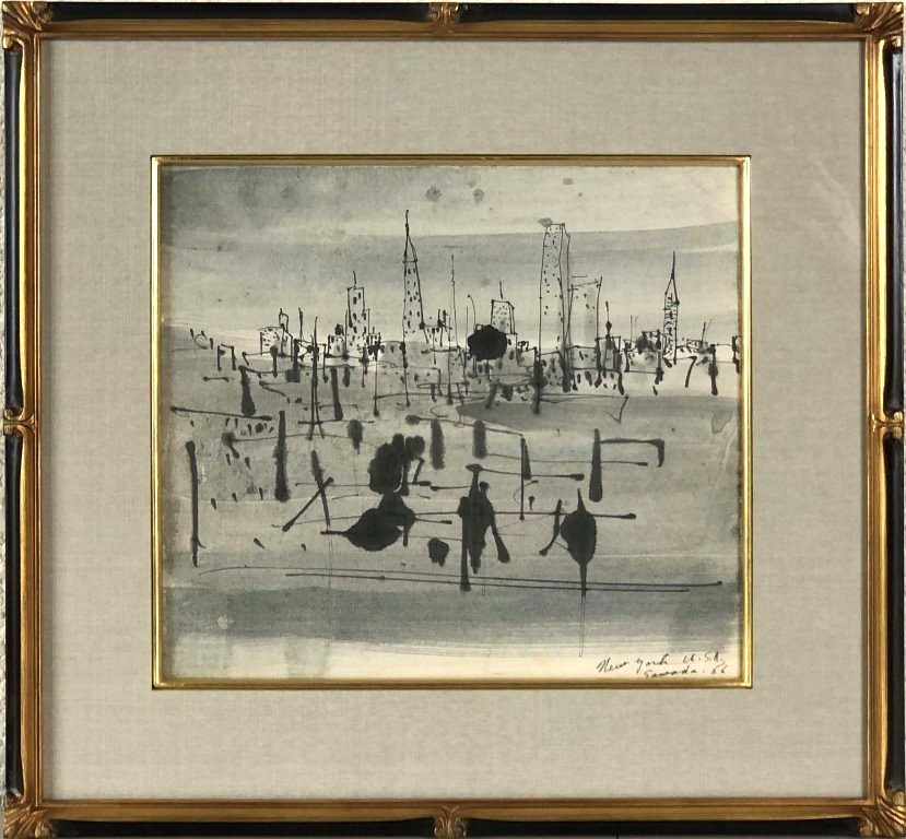 楽天市場】磯田又一郎 「踊り娘」 日本画色紙 : 小野画廊