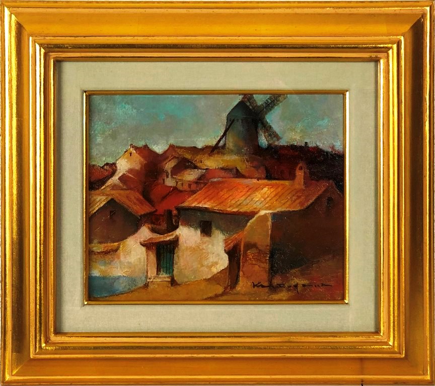 楽天市場】早坂 信 「花と三彩壺」 日本画4号 : 小野画廊