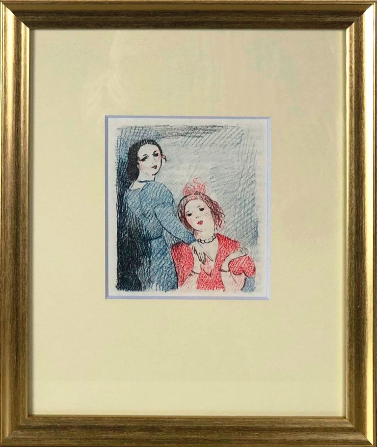 楽天市場】有名 画家 ローランサン 「 バラの女 」 J1-175 マリー