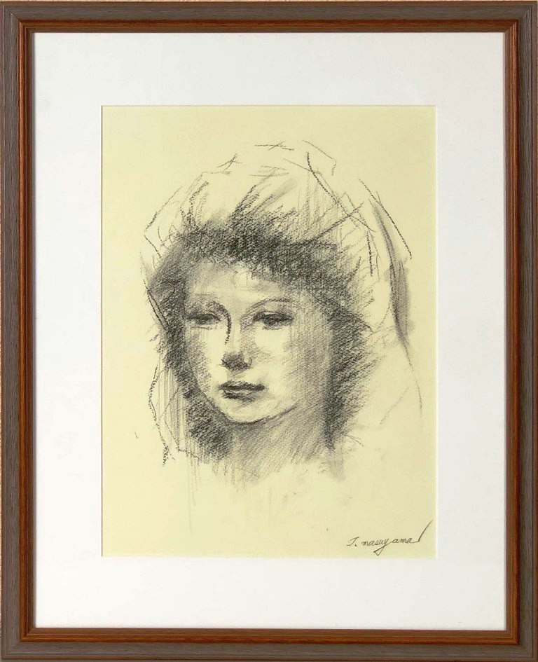 増山俊春　「女性像」　デッサン｜小野画廊