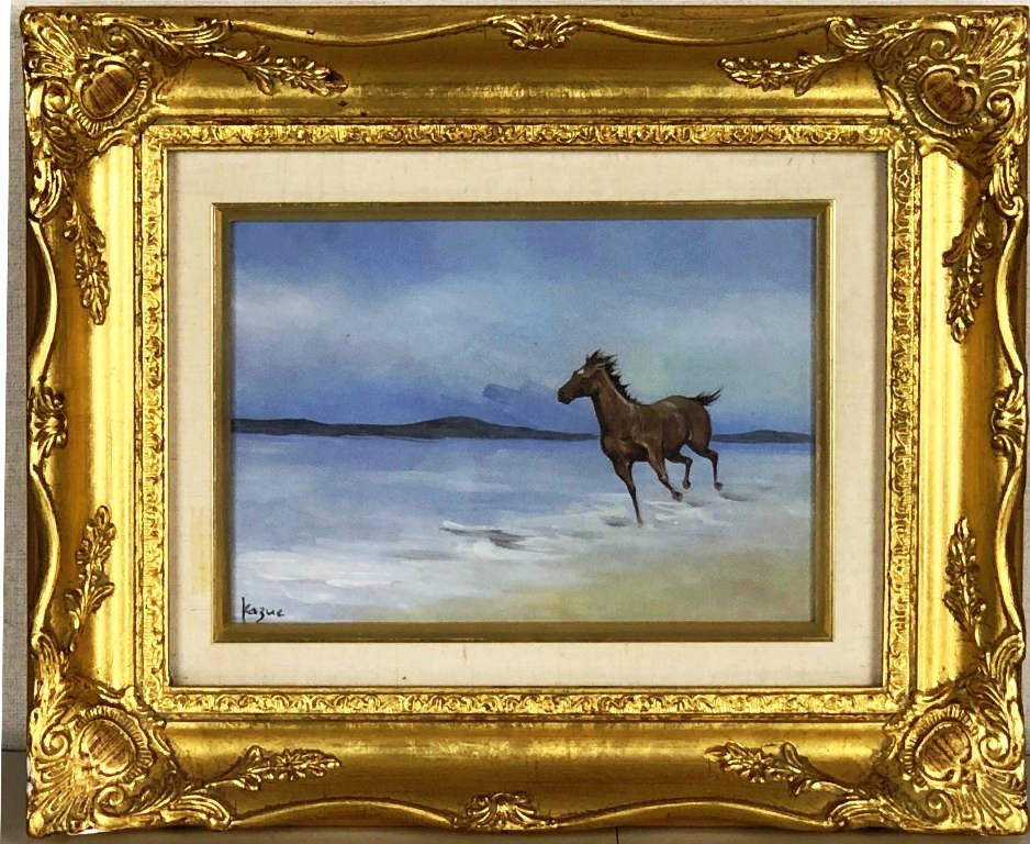 楽天市場】国武久巳・水辺の馬たち（アート・複製画） : 絵画生活