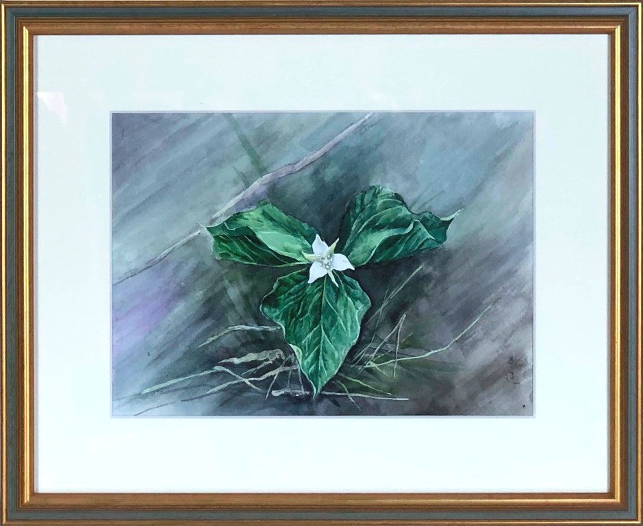 杢田たけを 色紙 クラウンと女性の墨画 杢田たけを「楽園」油絵・F6号 絵画買取・販売の小竹美術