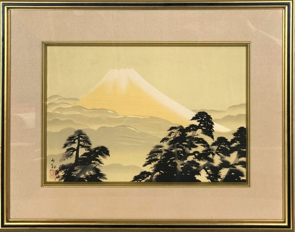楽天市場】松林桂月 「南画山水」 掛軸（共箱） : 小野画廊