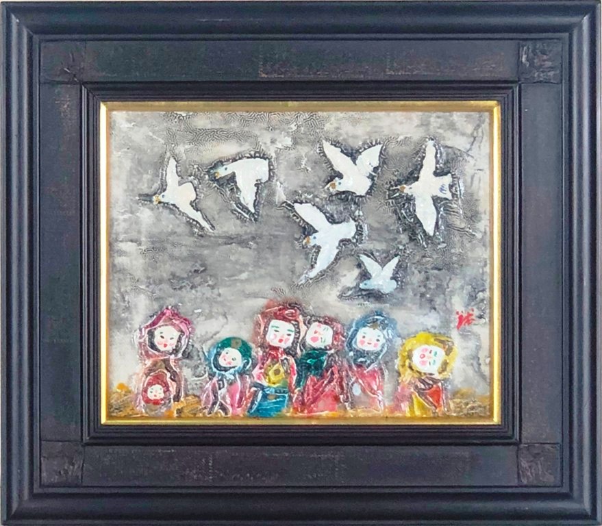 田澤茂　「飛 翔」　油彩3号