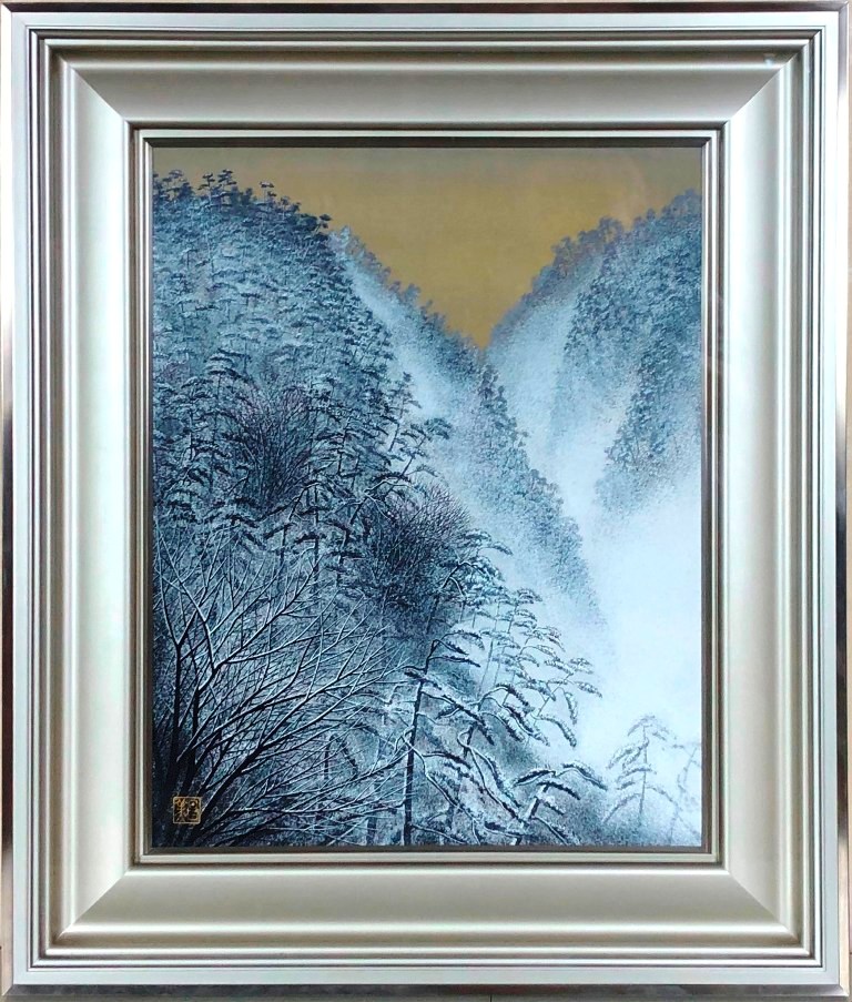 佐藤昌美 「嵐峡雪景」 日本画10号|小野画廊