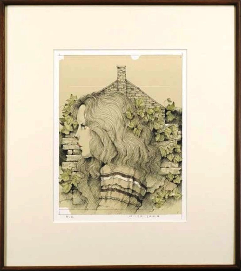 石阪春生　「石の家」　リトグラフ｜小野画廊 12,600円