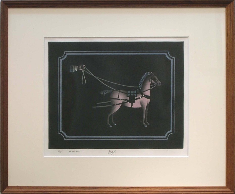 楽天市場】マリオ アバチ『LA MAUBEUGEOISE』メゾチント（銅版画