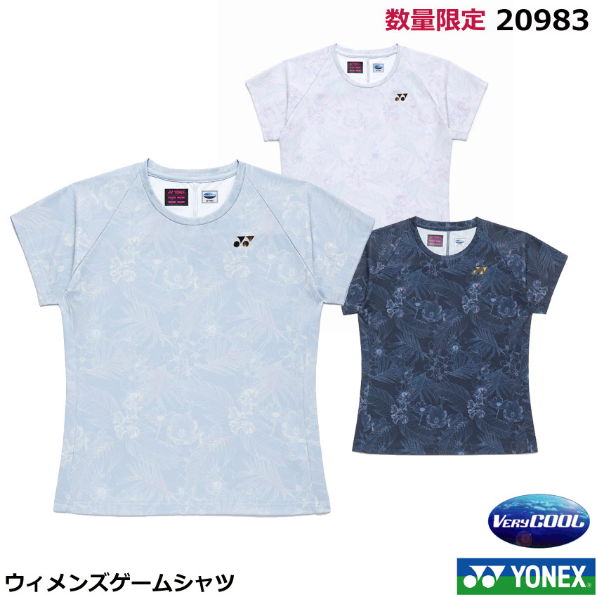 【新製品】【送料無料】 2026年数量限定　ヨネックス ウィメンズゲームシャツ　20983　【1商品のみネコポス発送可能】テニス・ソフトテニスゲームシャツ　バドミントン 女性用ゲームウェア【ポスト投函対応】ユニフォーム