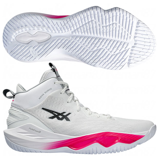 [Free Shipping] Nova Surge 2 White x Carrier Gray [ASICS | ASICS] Basketball Shoes 1061a040-104