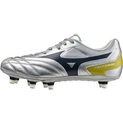 【送料無料】ミズノ MIZUNO メンズ レディース ラグビーシューズ ワイタンギ2 CL ギャラクシーシルバー×ネイビー R1GA2501 04