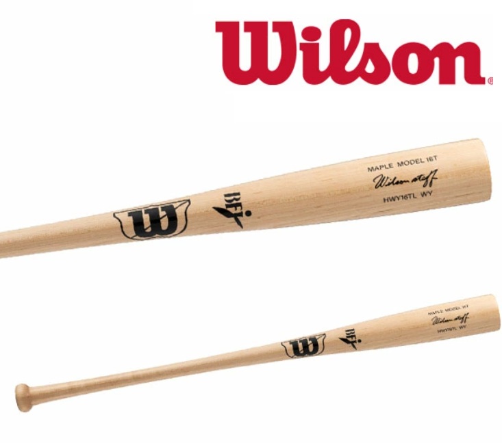 【送料無料】ウイルソンスタッフ メープル 硬式用木製バット (16T型)超軽量モデル Wilsonバット HWY16TL トップバランス BFJ WBW2008010