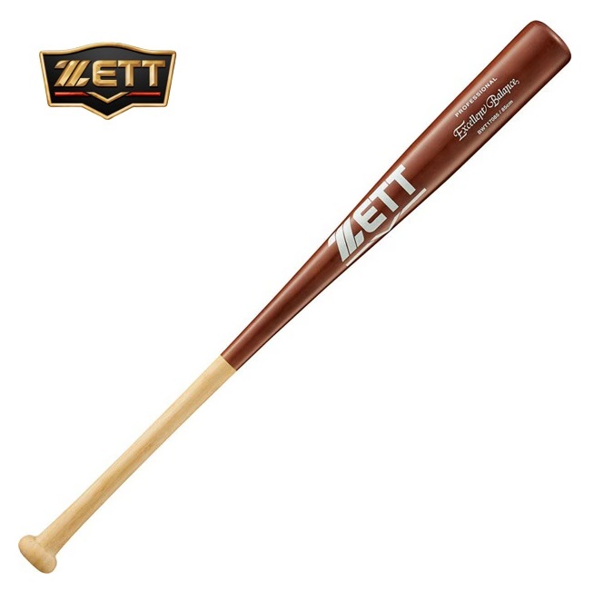 【送料無料】【ZETT(ゼット)】 一般硬式野球用バット　ナチュラル×薄ダーク (1237)　85cm/920g平均　BWT17085