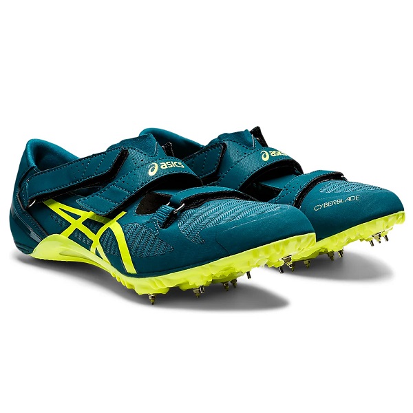 【送料無料】asics (アシックス) CYBERBLADE 16 (サイバーブレード16) 陸上競技用スパイクシューズ Velvet Pine/Safety Yellow 1093A134 300