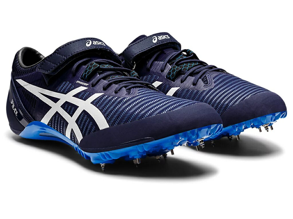 【貨物輸送無料】asics (アシックス) SP BLADE 9 (エスピーブレード9) ユニ一発やる 地面引きくらべる シューズ ピーコート／白いこと 1093A137.400 100m～400m走/ハードル