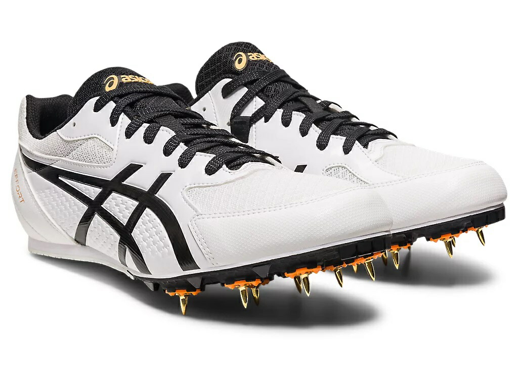 【送料無料】asics (アシックス) EFFORT 13 エフォート13 陸上競技用スパイク ユニセックス ホワイト／ブラック トラック全般 1093A167 100