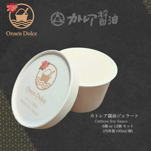 OnsenDolce おんせんドルチェ カトレア醤油 ジェラートセット 6個セット 12個セット 内容量 1個 100ml 冷凍 乳製品 ジェラート スイーツ デザート 大分 別府 温泉