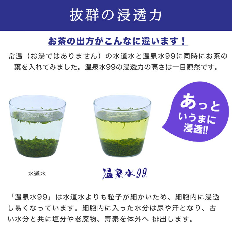 温泉水99(1.9Lペットボトル6本入)×2箱