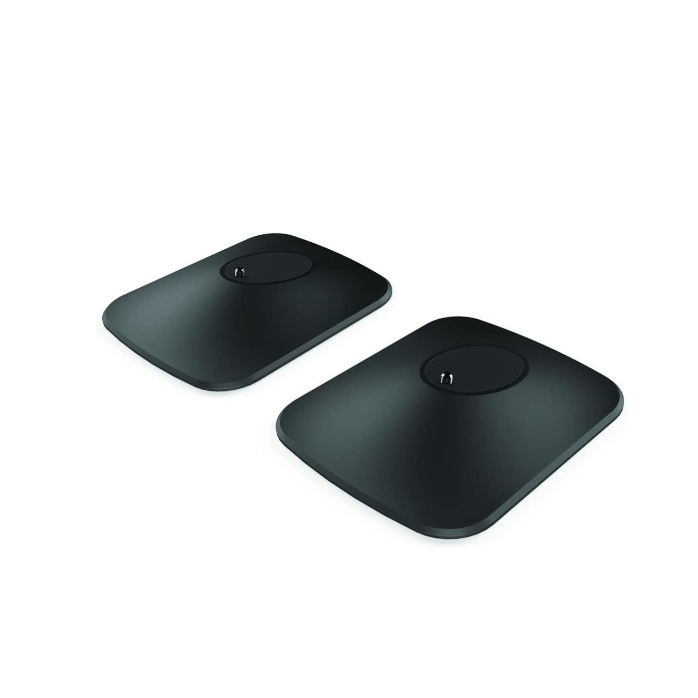 P1 Desk Pad  KEF JAPAN | ケーイーエフ ジャパンLSX IIとLSX II LT用デスクスタンド・アルミダイキャスト製・上向き傾斜角度黒いこと/しろがね色