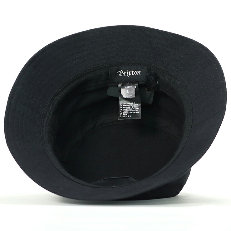 ブリクストン バケットハット Oath ブラック Brixton ぼうし Brixton ブランド おしゃれ メンズ レディース メンズレディース帽子 バケット ハット 黒 メンズハット レディースハット シンプル ストリート ブリクストンハット 春夏 秋冬 春 夏 秋 冬 Schwimmbad Delphine De