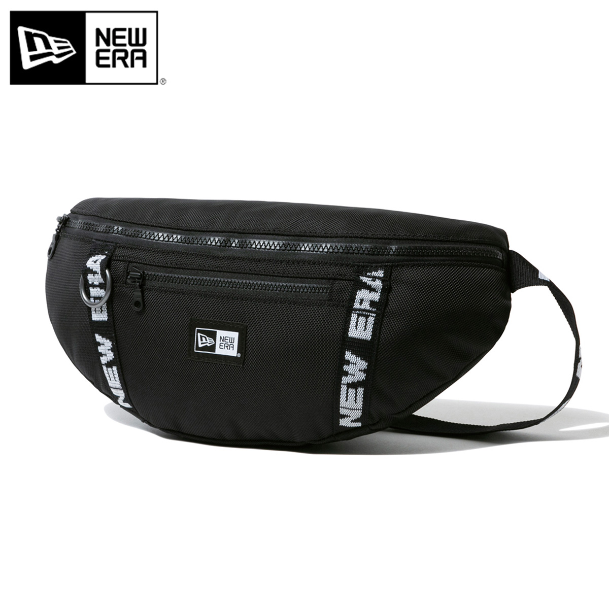 楽天市場 ニューエラ New Era Waist Bag ウエストバッグ Logo Tape ロゴテープ ブラック 黒 帽子屋ｏｎｓｐｏｔｚ