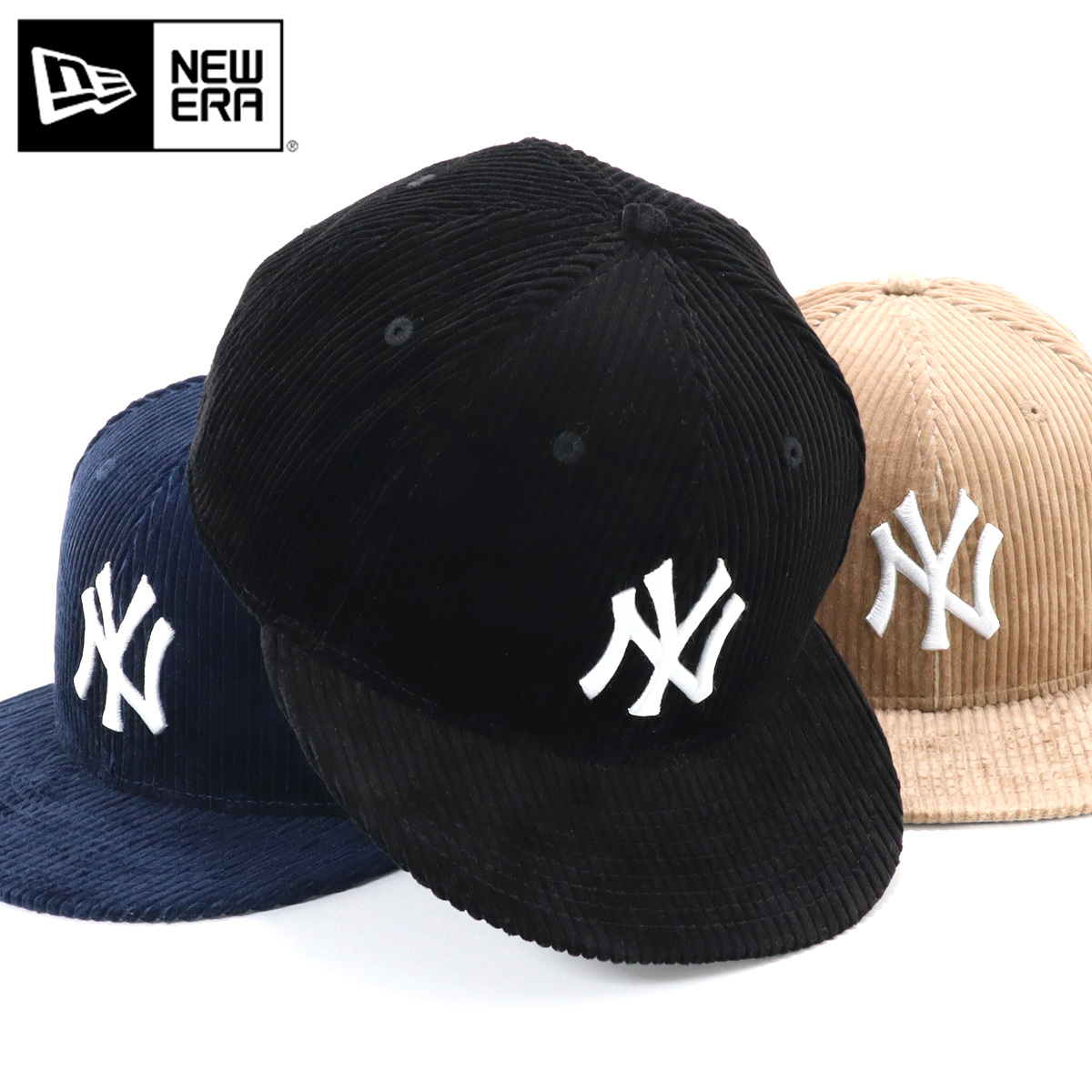 楽天市場 ニューエラ New Era キャップ コーデュロイ ニューヨーク ヤンキース 9fifty アジャスタブル サイズ調整 帽子屋ｏｎｓｐｏｔｚ
